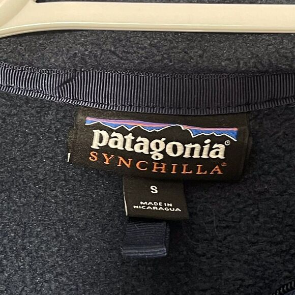 Patagonia Synchilla Fleece Womens Small Blue Long Sleeve Pullover Jacket Outdoor - Picture 2 of 7